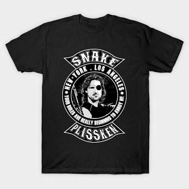 Snake Plissken T-Shirt by CosmicAngerDesign